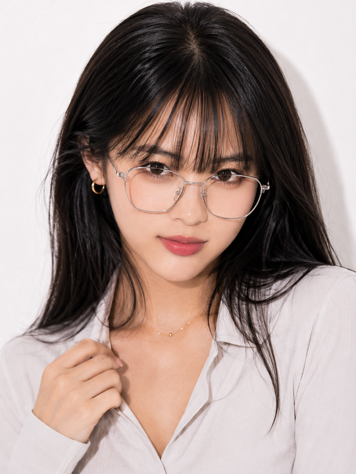 Blue Light Glasses Computer Screen - Eye Strain Gaming Study Work - Clear Silver Frame