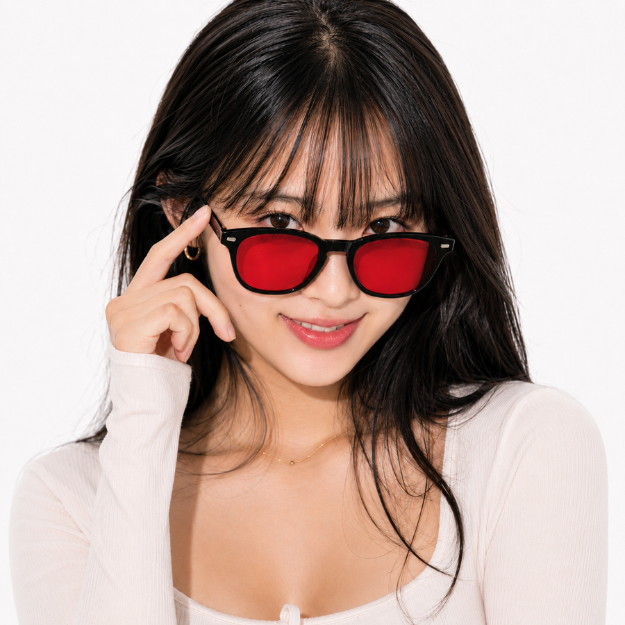 Blue Light Blocking Sleep Glasses - 99% Filter - Night Gaming Screen Glasses Black