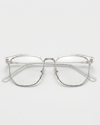 Nisalume Daytime Blue Light Blocking Glasses – Clear Silver Frame