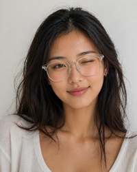 Nisalume Daytime Blue Light Blocking Glasses – Clear Silver Frame