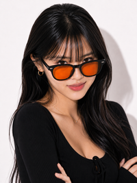 Sleep Glasses Blue Light Blocking - 90% Amber Filter - Night Screen Gaming Black Frame