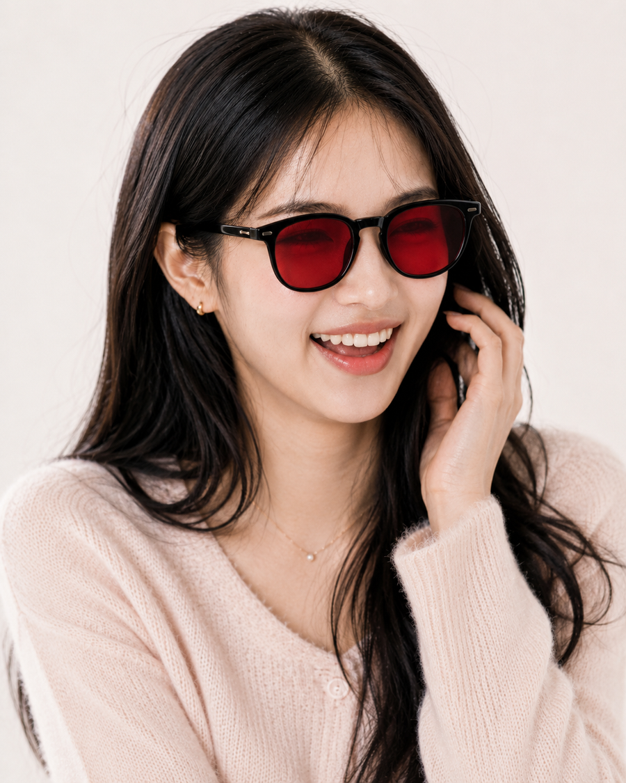 Blue Light Blocking Sleep Glasses - 99% Filter - Night Gaming Screen Glasses Black